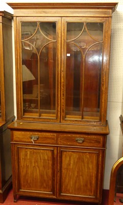 Lot 1166 - An Edwardian mahogany and satinwood...