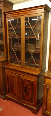 Lot 1167 - An Edwardian mahogany and satinwood inlaid...