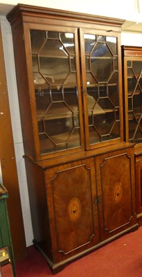 Lot 1168 - A 19th century mahogany bookcase cupboard,...