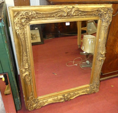 Lot 1170 - A late 19th century floral giltwood and gesso...