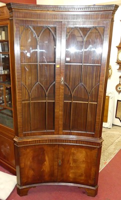 Lot 1185 - A contemporary mahogany and flame mahogany...
