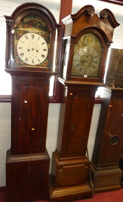 Lot 1192 - A 19th century mahogany longcase clock, having...