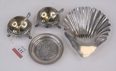 Lot 317 - A pair of Victorian silver open salts, of...