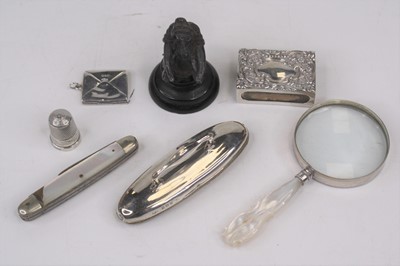 Lot 314 - An Edwardian silver novelty stamp case in the...