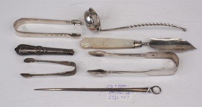 Lot 324 - A George IV silver meat skewer, probably by...