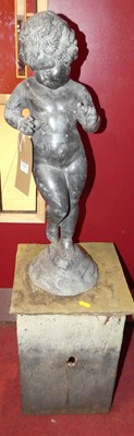 Lot 1211 - An early 20th century lead figure of a...