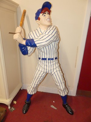 Lot 1212 - A painted composite life-size standing figure...