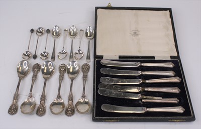 Lot 326 - A set of six Meriden early 20th century silver...