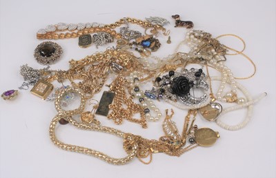 Lot 388 - A collection of costume jewellery, to include...