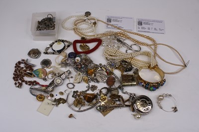 Lot 392 - A collection of costume jewellery, to include...