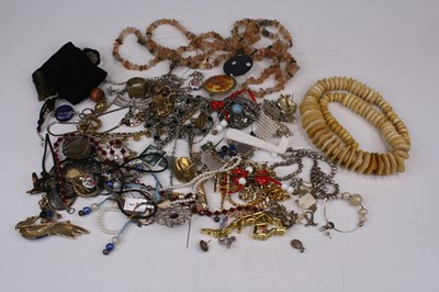 Lot 396 - A collection of costume jewellery, to include...