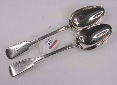 Lot 414 - A pair of Victorian Irish Britannia standard...
