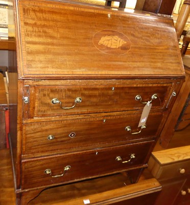 Lot 1264 - An Edwardian mahogany and satin wood inlaid...