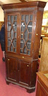 Lot 1276 - A 19th century joined and close nailed oak...