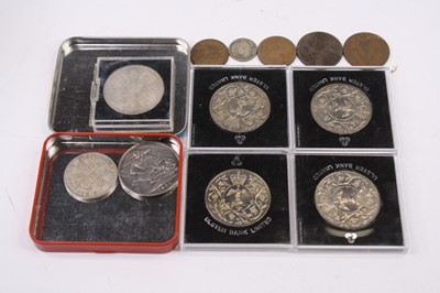 Lot 434 - A George VI silver half crown, 1947; together...