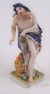 Lot 435 - A 19th century Derby figure of a man...