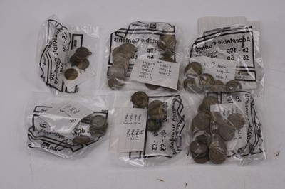 Lot 437 - A group of pre-decimal coinage, to include...