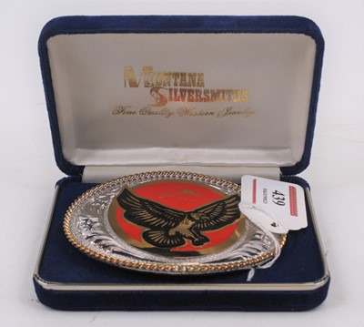 Lot 439 - A Mountain Silversmiths silver plated belt...