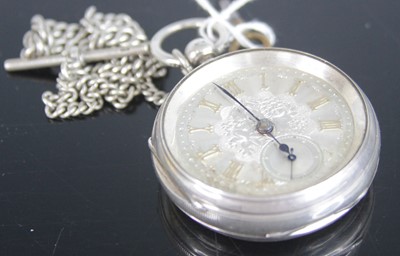 Lot 338 - A late Victorian silver cased open face pocket...