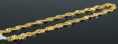 Lot 358 - A modern Italian yellow metal finelink...