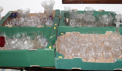Lot 631 - Four boxes of mixed glassware to include...