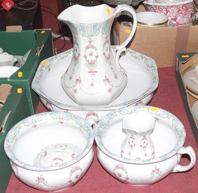 Lot 609 - A Winkle & Co Elite wash set, decorated with...