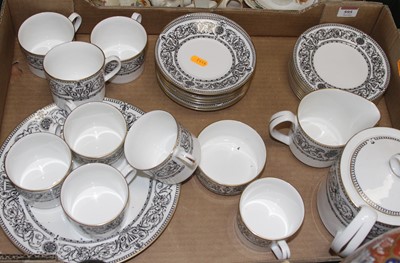 Lot 595 - A Royal Worcester Padua pattern tea service