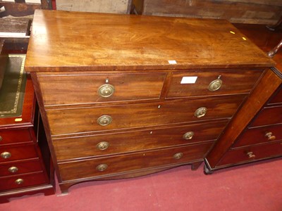 Lot 1288 - An early 19th century square front chest of...