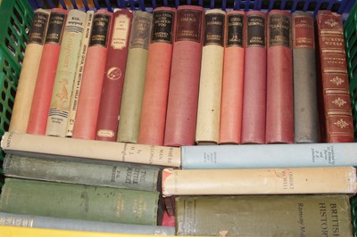 Lot 575 - Two boxes of vintage books, to include London...