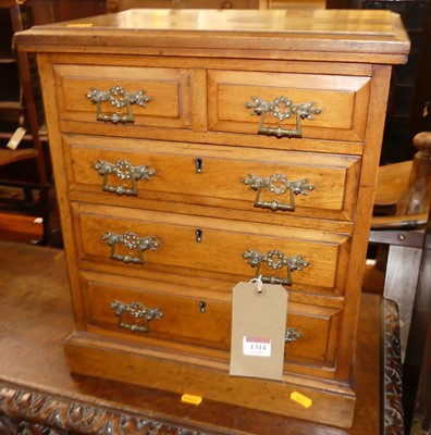 Lot 1314 - A late Victorian walnut table-top squarefront...