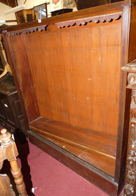Lot 1311 - A circa 1900 mahogany free standing open book...