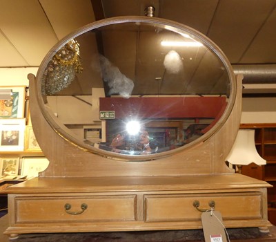 Lot 1323 - An early 20th century satin walnut bevelled...