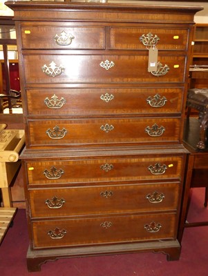Lot 1324 - A contemporary mahogany and crossbanded...
