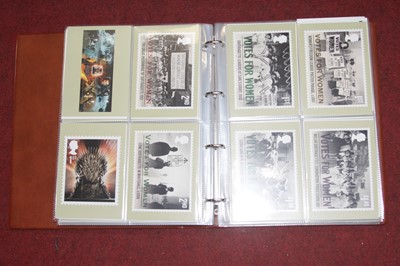 Lot 549 - Four albums of Royal Mail stamp postcards