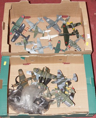 Lot 538 - Two boxes of diecast model aeroplanes