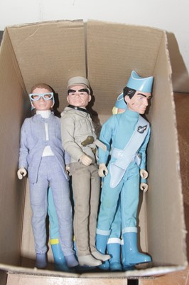 Lot 527 - A collection of five Thunderbirds action figures