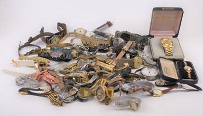 Lot 447 - A collection of wrist watches to include...