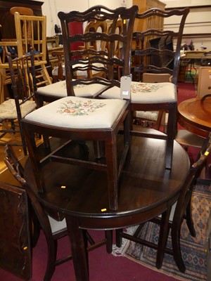 Lot 1344 - A pair of 19th century mahogany dining table D-...