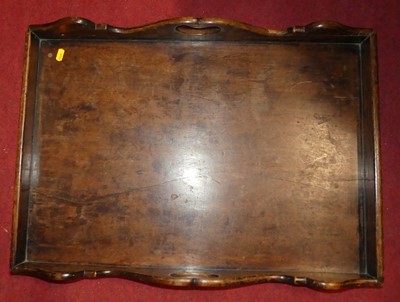 Lot 1346 - A circa 1900 mahogany twin handled butler's...