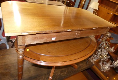 Lot 1363 - A 19th century mahogany D-end side table,...