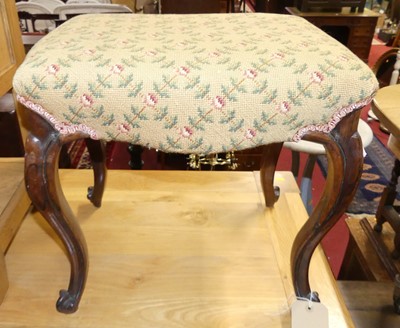 Lot 1365 - A 19th century rosewood framed and floral...
