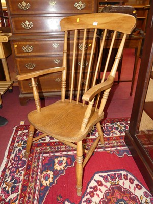 Lot 1376 - An early 20th century elm and beech stickback...