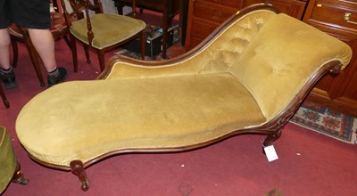 Lot 1396 - A Victorian floral carved rosewood framed and...
