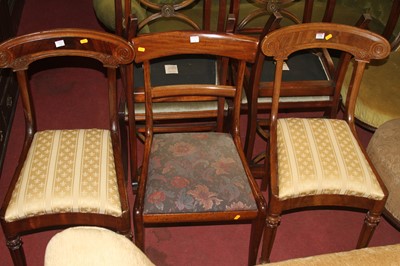 Lot 1398 - A pair of Victorian mahogany barback dining...