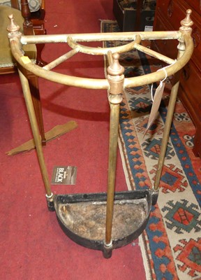 Lot 1420 - A late Victorian tubular brass five division...