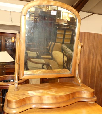 Lot 1424 - A Victorian satin wood arched swing toilet...