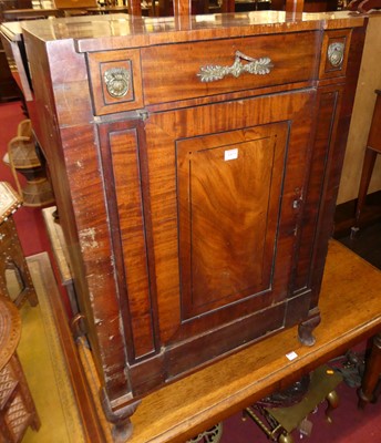 Lot 1473 - A 19th century French mahogany single door...