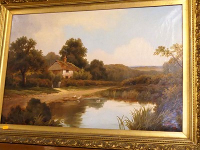 Lot 1020 - Jenson - Extensive landscape with duck pond...