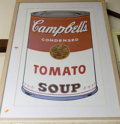 Lot 1026 - After Andy Warhol - Campbells Tomato Soup,...