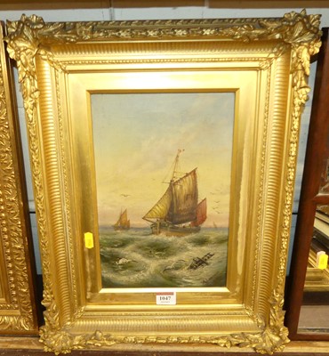 Lot 1047 - A Loryman - French fishing boats off the...